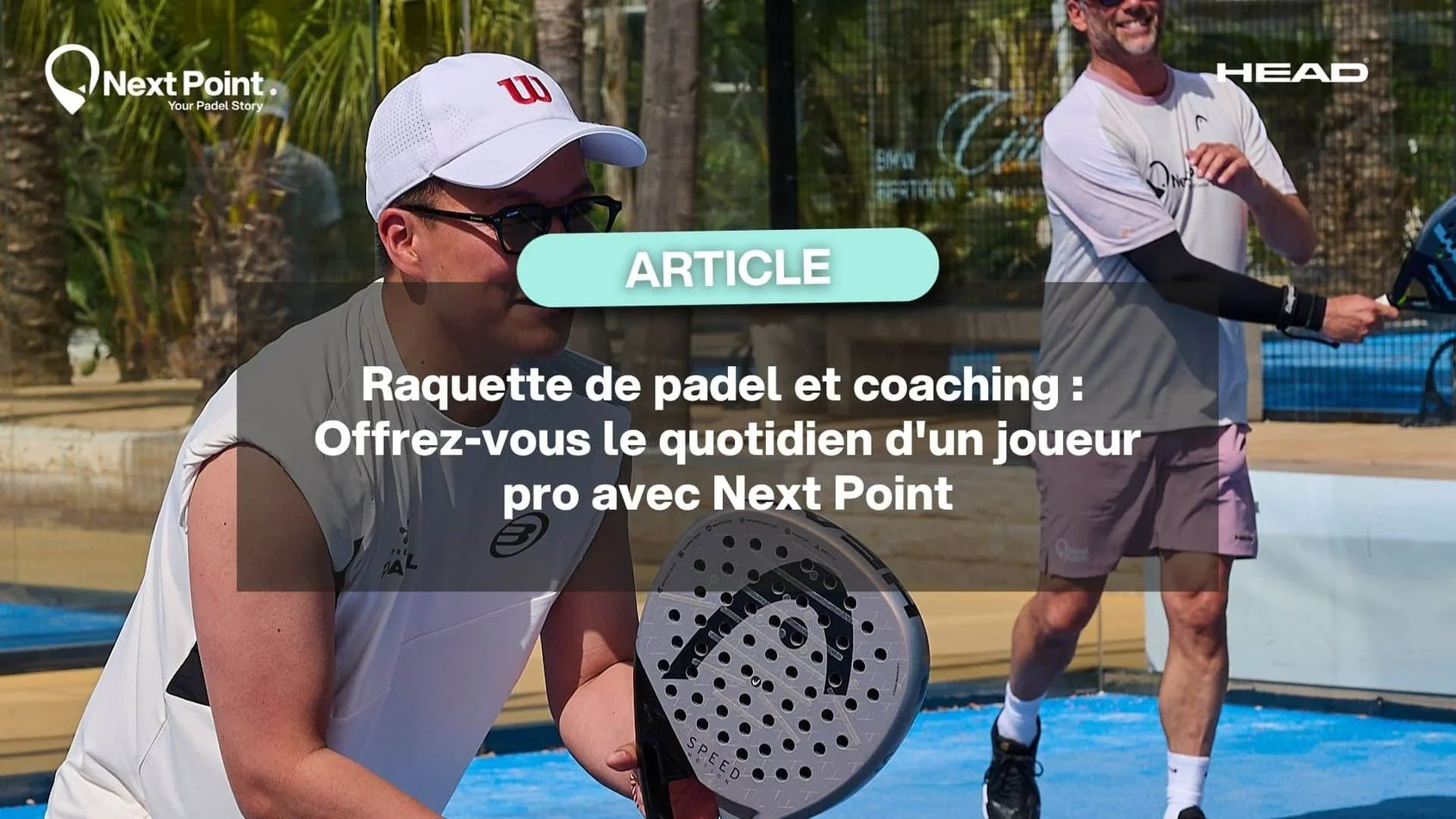 Raquette de padel et coaching